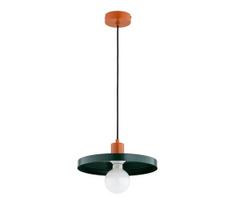 Pakabinamas šviestuvas su laidu LITO 1xE27/15W/230V žalias/varinis