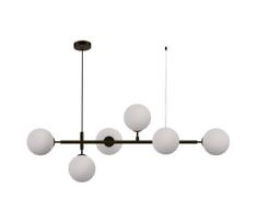 Pakabinama liustra ALISA ant laido 6xE14/40W/230V juoda