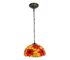 Brilagi - Tiffany vitražinis šviestuvas ant grandinės SUNFLOWER 1xE27/60W/230V skersmuo 40 cm