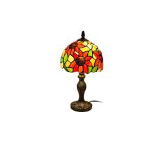 Brilagi - Tiffany vitražinė stalinė lempa SUNFLOWER 1xE27/60W/230V