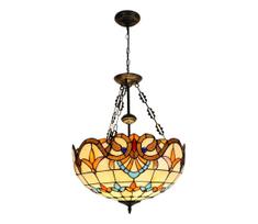 Brilagi - Tiffany vitražinė liustra ant grandinės MIRABELLA 3xE27/60W/230V Ø 50 cm