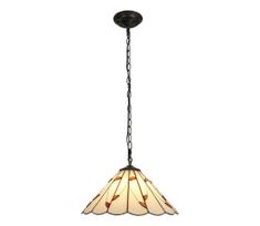 Brilagi - Tiffany vitražinis pakabinamas šviestuvas ant grandinės FOLIA 1xE27/60W/230V skersmuo 40 cm