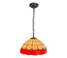 Brilagi - Tiffany vitražinis pakabinamas šviestuvas ant grandinės SIENNA 1xE27/60W/230V skersmuo 40 cm