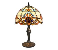 Brilagi - Tiffany stiliaus vitražinė stalinė lempa MIRABELLA 1xE27/60W/230V