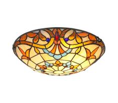 Brilagi - Tiffany vitražinis lubinis šviestuvas MIRABELLA 2xE27/60W/230V skersm. 40 cm