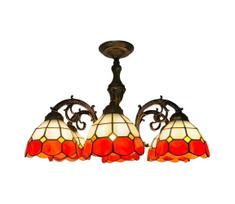 Brilagi - Tiffany vitražinis paviršinis šviestuvas SIENNA 6xE27/60W/230V skersmuo 60 cm