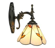 Brilagi - Tiffany vitražinė sieninė lempa FOLIA 1xE14/40W/230V