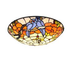 Brilagi - Tiffany vitražinis lubinis šviestuvas JUNGLE 2xE27/60W/230V, skersmuo 40 cm