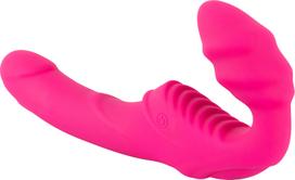You2Toys Double Teaser be diržo strap-on vibratorius - Rožinė