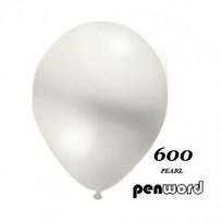 Metalic Penword balionai 100vnt balti