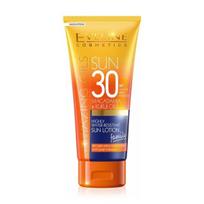Apsauginis losjonas suteikiantis švytėjimo Eveline Cosmetics Sun Amazing Oils SPF 30, 200 ml