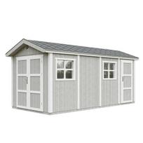 Aukščiausios kokybės sodo namelis 8.52 + 2.95 m² - H252x250x530 cm - su grindimis ir bitumine danga - TIMBELA M915C-TUNDRA GREY