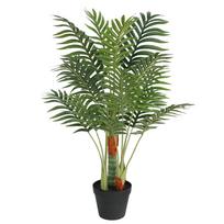 Dirbtinė palmė su trimis kamienais žalios spalvos 85cm PP