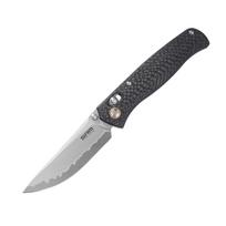 SRM Ambi Lock sulenkiamas peilis Medal (laminuotas 140Cr plienas, anglies pluošto rankena) 255L-CB2