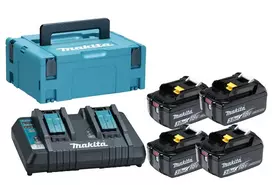 MAKITA. 18V MAITINIMO RINKINYS (BL1830Bx4+DC18RD) MAKPAC