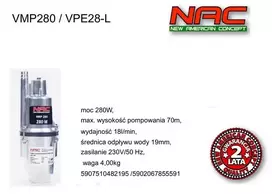 NAC DIAFRAGMINIS SIURBLIS 280W VPE28-L