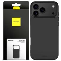 Dėklas Spacecase Etui Silicone Case 3.0 skirtas iPhone 17 Pro - Juodas