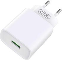 XO sieninis įkroviklis CE02D QC 3.0 18W 1x USB baltas
