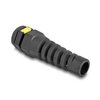 Delock Kabelverschraubung - M12, Belüftung, Zugentlastung, IP68 staub- und wasserdicht - Schwarz, RAL 9005 (Packung mit 2)