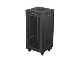 Standing 19 24U Rack Installation Cabinet 600×600 FF01-6624-23B Perforated Door with LCD (Flat pack) V2