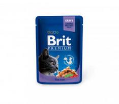 Brit Premium konservuotas pašaras katėms maiš. Cod Fish 100 g x 24