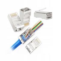 Rj45 8p8c kištukas ekranuotas, praeinantis