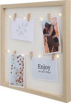LED Apšviestas Nuotraukų Rėmelis 38x38 cm su Laikmačiu – Home Styling Collection