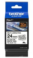 Brother Tze-sl251 lipni juosta, 24mm, balta, juodas spausdinimas