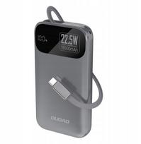 Atsarginis maitinimo šaltinis ("Power Bank") Išorinė baterija Dudao "K31" pilkas 10000mAh 22.5W (PD) + integruotas laidas