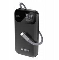 Atsarginis maitinimo šaltinis ("Power Bank") Išorinė baterija Dudao "K31" juodas 10000mAh 22.5W (PD) + integruotas laidas