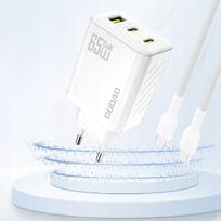 Dudao A29 Gan 65w Usb-c/usb-a tinklo įkroviklis, baltas