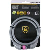 Dviračio spyna su kodu Dunlop, 1 x 65 cm, pilka