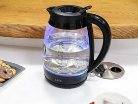 Virdulys Elektrinis virdulys Lafe Essential Xl, 2l, 2200w, stiklinis, su pašvietimu