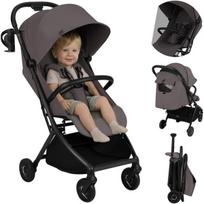 Lengvas sportinis vežimėlis 5,9 kg, kompaktiškas kelioninis, sulankstomas viena ranka – Lionelo Sia Beige Taupe