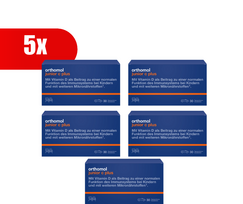 5 VNT. ORTHOMOL Junior C plus mandarinų skonio (30 dienos dozių)
