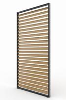 Pergola priedas Mirpol Luxe žaliuzinė plokštė 90x238cm aliuminis smėlio spalvos