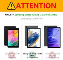 Succtopy dėklas, skirtas galaxy tab a8 10.5 colių 2021 folio flip pu odinis apsauginis dėklas samsung galaxy tab a8 2021, dėklas su rašiklio laikikliu, stovas, piniginės dėklas, planšetinio kompiuterio dėklas galaxy tab a8 sm-x200/x205/x207, šviesiai žali