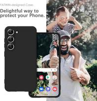 Yatwin silikoninis dėklas, skirtas samsung galaxy s23, minkštas, atsparus smūgiams, atsparus dulkėms, pilnai apsaugantis dėklas, juodas