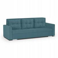 Sofa-lova Foller 3-vietė mėtų spalvos audinys su daiktadėže