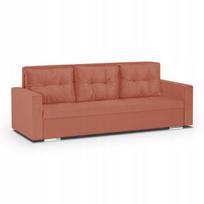 Sofa-lova FOLLER 3-vietė Raudona Šiuolaikinio dizaino su miego funkcija