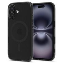 Telefono dėklas - SPIGEN - Ultra Hybrid T MagSafe - Juodas Apledėjęs - Suderinamas su iPhone 16 - Pusiau kietas