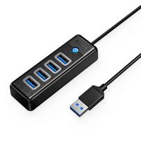 Orico Usb-a 3.0 Hub, 4x Usb-a, 5gbps, Juodas