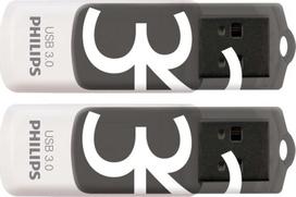 USB laikmena Philips 32gb Usb 3.0 atmintukai, 2 vnt., Shadow Grey