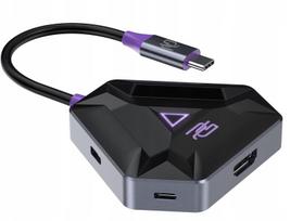 Proove Gaming Hub Usb-c: 2xusb-c, 2xusb 3.0, Hdmi, Pd 100w