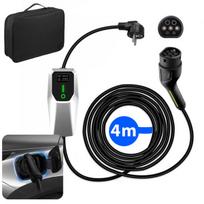 Mobilus EV įkroviklis (sieninė dėžė) Junsun 3,5 kW 16 A 2 tipo, 4 m įkrovimo kabelis su CEE kištuku