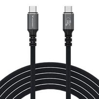 Usb-c Thunderbolt 4 kabelis 240w, 2m, juodas