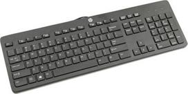 Hp Usb Slim Qwertz juoda laidinė klaviatūra (803181-041)