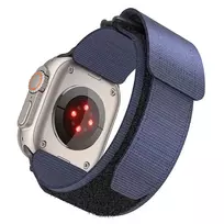 Forcell Strap for Apple Watch, F-Design FA05 nylon hook-and-loop, 42/44/45/49 mm, blue