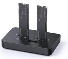Gembird USB-C docking station, 2x M.2 NVMe SSD