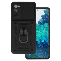 Toptel Slide Camera Armor Case for Samsung Galaxy S20 FE/Lite, Black